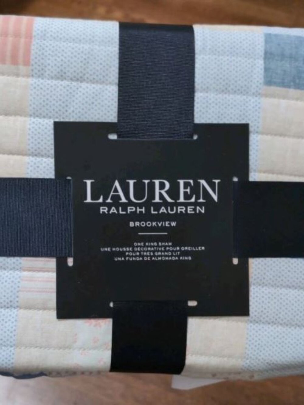 Lauren Ralph Lauren Brookview King Pillow Sham Quilted Cotton